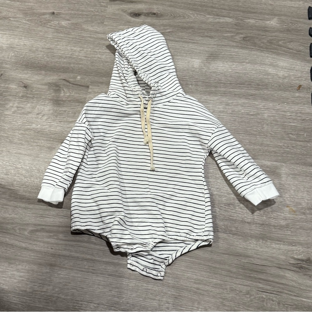 Striped Hooded Kids Bodysuit